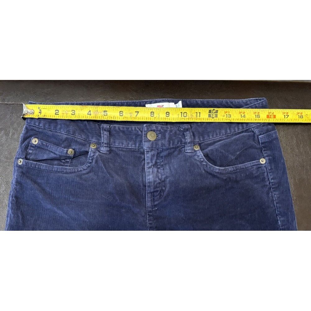 Vineyard Vines‎ Corduroy Pants Women's Sz 4 Navy Mid Rise Stretch Pockets - Picture 6 of 7